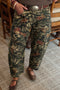 Woodland Camouflage Straight Leg Shift Denim Jeans
