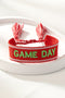Woven Embroidered Lettering Tassel Adjustable Bracelet