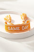 Woven Embroidered Lettering Tassel Adjustable Bracelet