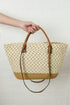 Woven Plaited Straw And Crochet Textured Shoulder Bag