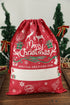 Woven Straw Drawstring Present Wrapping Storage Bag
