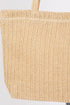 Woven Straw Textured Beach Tote Carryall Shoulder Bag