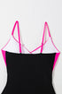 Wrap Front Cutout Ruched One Piece Swimsuit
