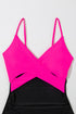 Wrap Front Cutout Ruched One Piece Swimsuit