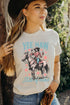 Yee Haw State Of Mind Retro Cowgirl Western Graphic T Shirt
