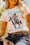 Yee Haw State Of Mind Retro Cowgirl Western Graphic T Shirt