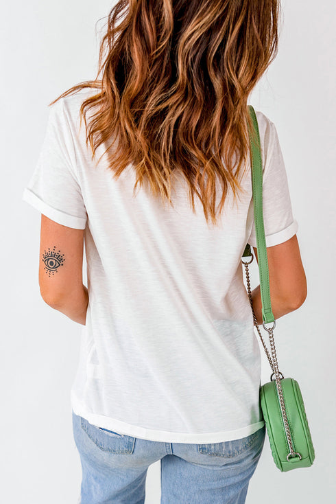 Yee Haw State Of Mind Retro Cowgirl Western Graphic T Shirt