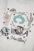 Yee Haw Western Fashion Graphic Print Tee