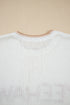 Yeehaw Graphic Contrast Stitch Short Sleeve Knit Sweater