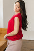 Yeehaw Graphic Sleeveless Crew Neck Knit Sweater