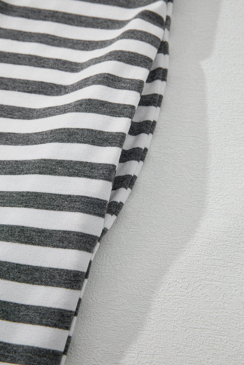 Yellow Stripe Two Tone Contrast Spaghetti Strap Backless Overall