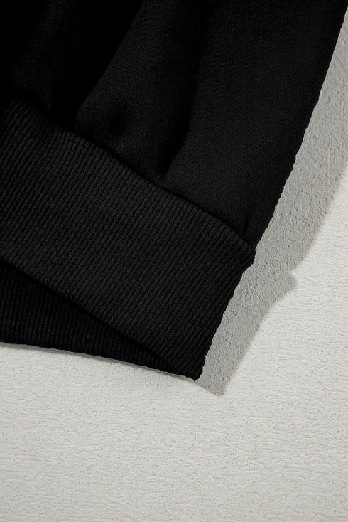 Zip Front Drop Shoulder Track Jacket Drawstring Jogger Pants Activewear Set