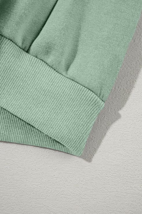 Zip Front Drop Shoulder Track Jacket Drawstring Jogger Pants Activewear Set