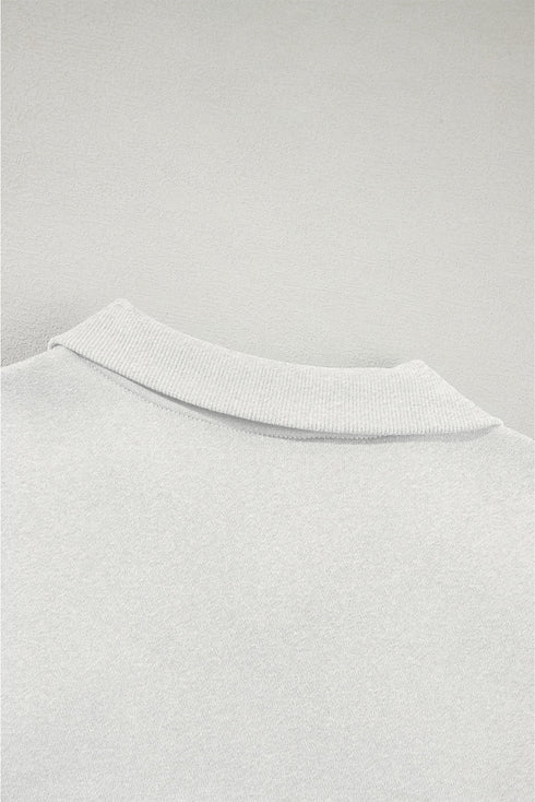 Zip Front Drop Shoulder Track Jacket Drawstring Jogger Pants Activewear Set