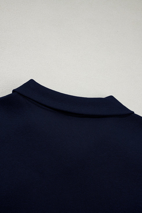 Zip Front High Neck Wide Leg Matching Set