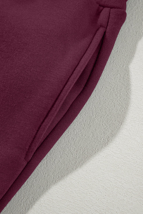 Zip Front High Neck Wide Leg Matching Set