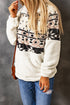 Zip Neck Oversize Fluffy Fleece Pullover