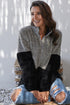 Zip Neck Oversize Fluffy Fleece Pullover