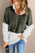 Zip Neck Oversize Fluffy Fleece Pullover