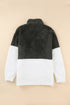 Zip Neck Oversize Fluffy Fleece Pullover