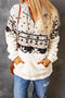 Zip Neck Oversize Fluffy Fleece Pullover