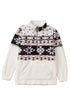Zip Neck Oversize Fluffy Fleece Pullover