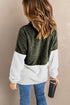 Zip Neck Oversize Fluffy Fleece Pullover