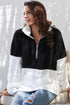 Zip Neck Oversize Fluffy Fleece Pullover