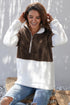 Zip Neck Oversize Fluffy Fleece Pullover