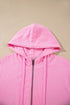 Zip Up One Piece Long Sleeve Hoodie