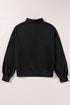 Zip-up Stand Neck Kangaroo Pocket Sweatshirt