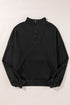 Zip-up Stand Neck Kangaroo Pocket Sweatshirt