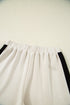 Zipped Stand Collar Detailed Trim T Shirt Short Set