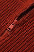 Zipped Turtleneck Drop Shoulder Knit Sweater