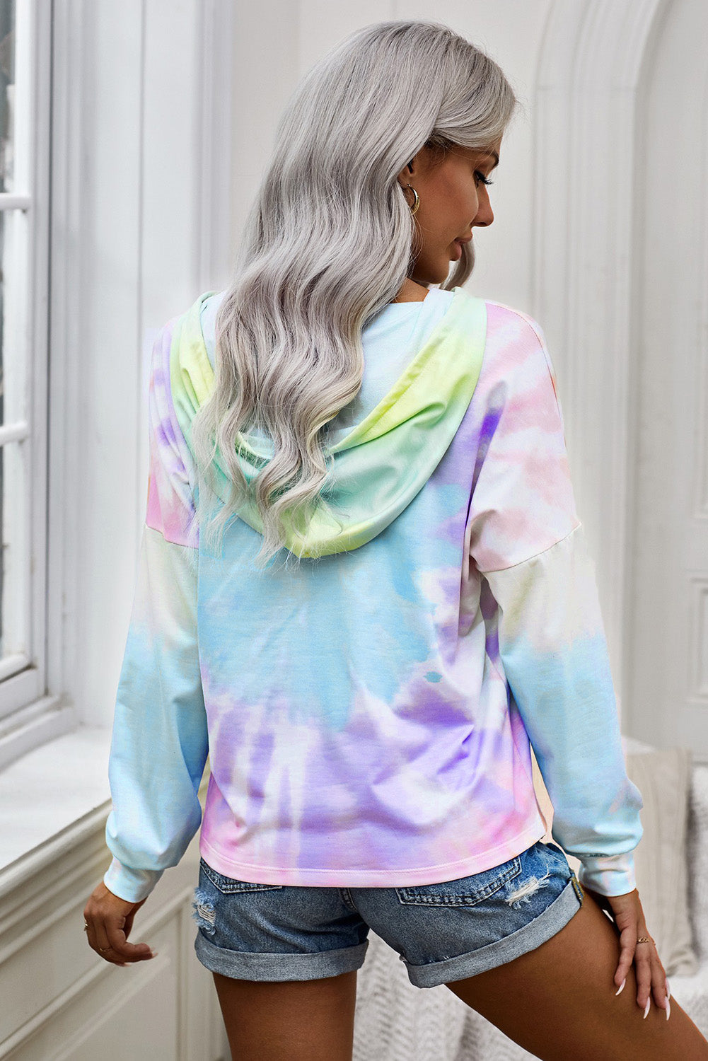 Pastel color discount tie dye hoodie