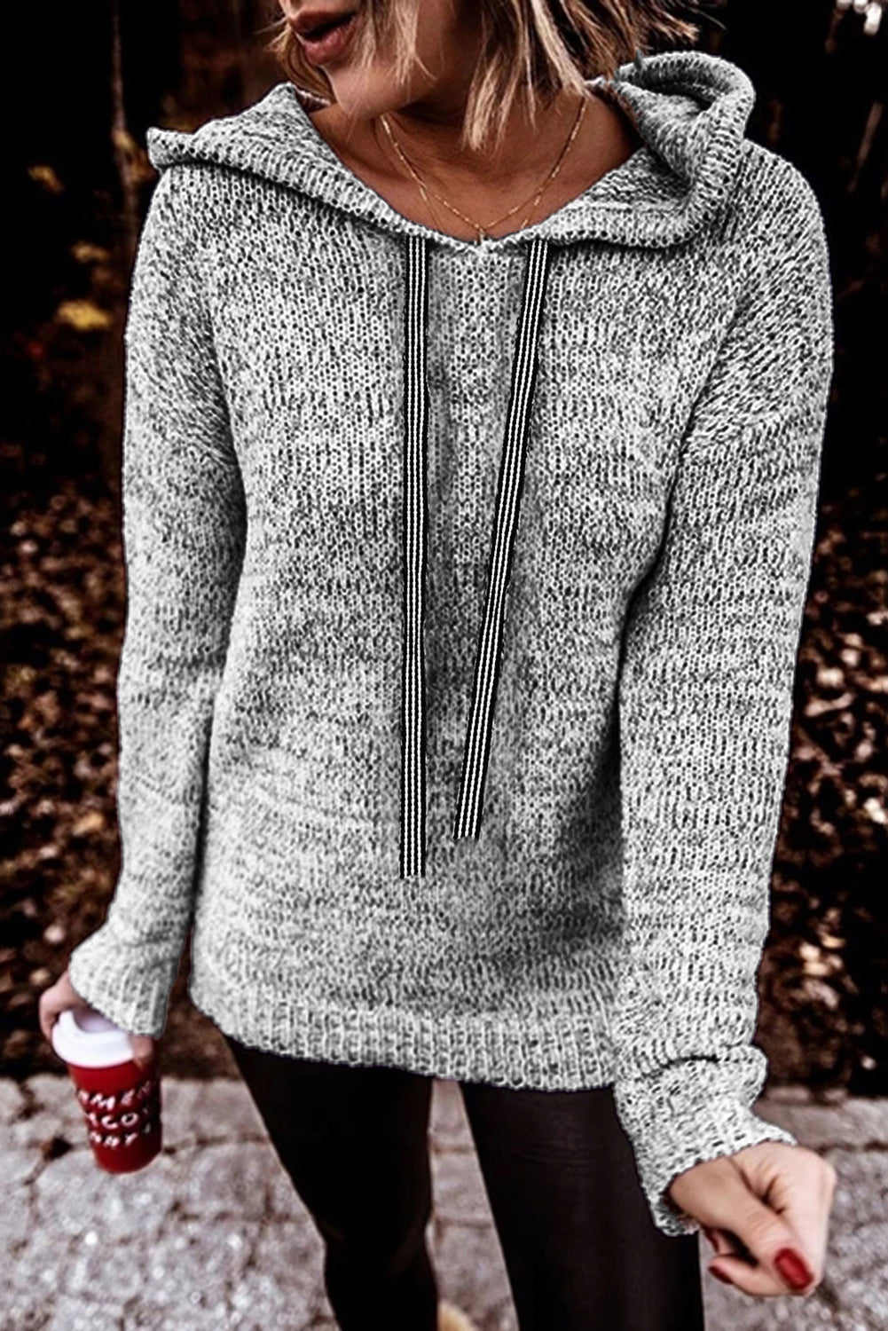 Kanga Pocket Cowl Neck Sweater