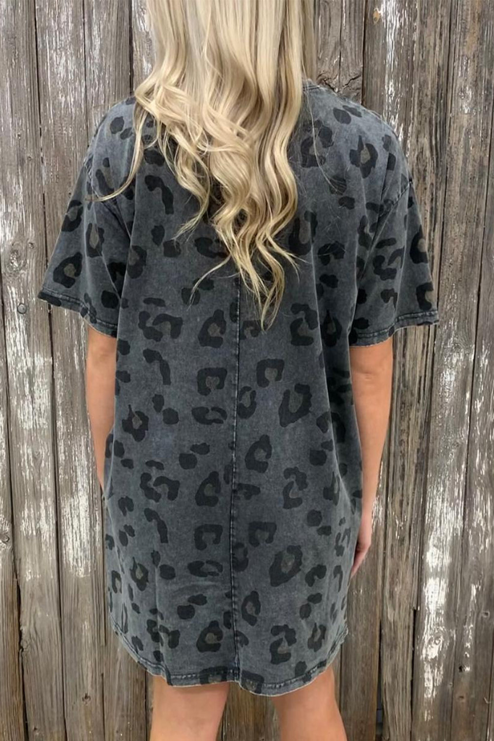 Cheetah print cheap t shirt dress